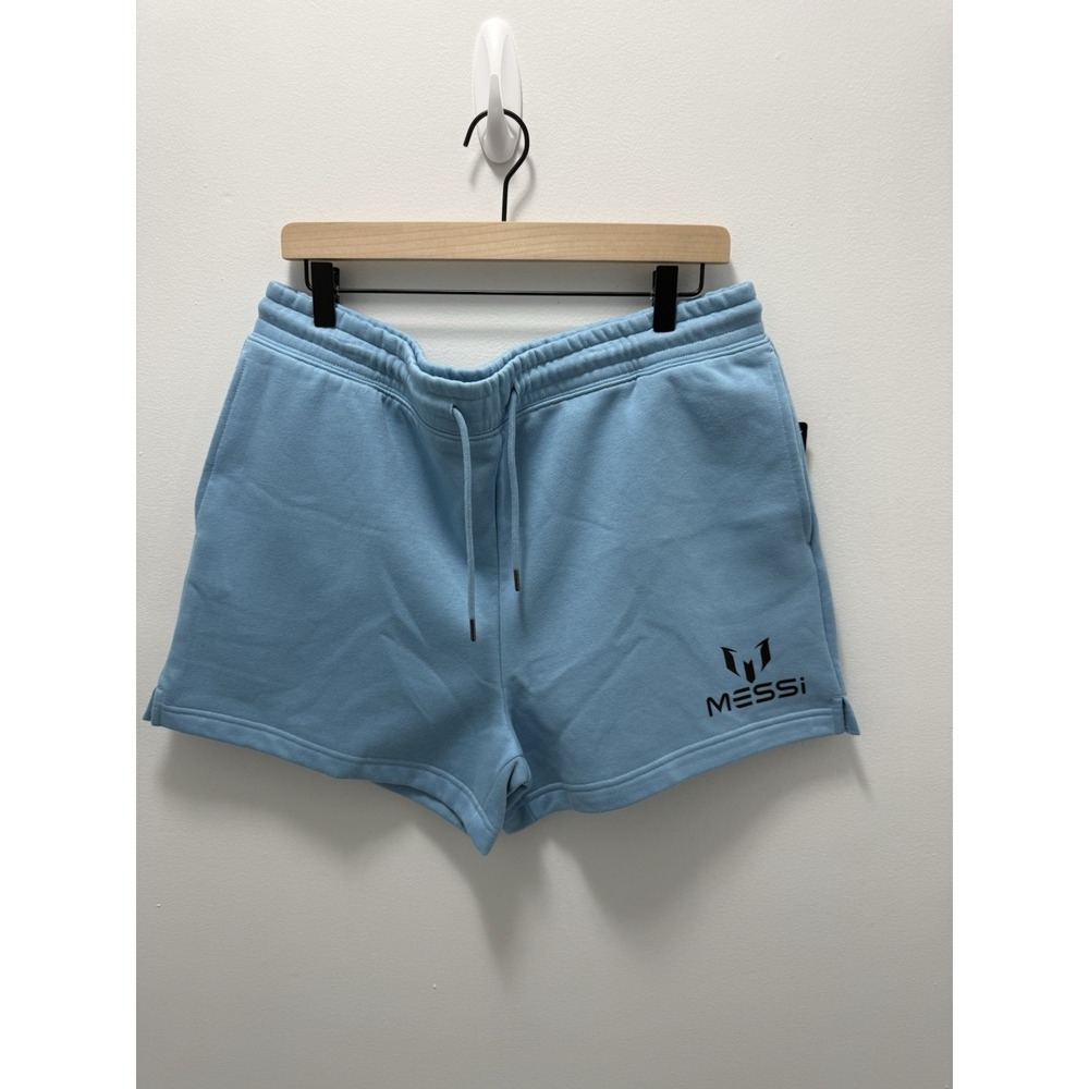 Messi Collection Blue Fleece Shorts XXL Athletic Lounge Soccer Mens NWT